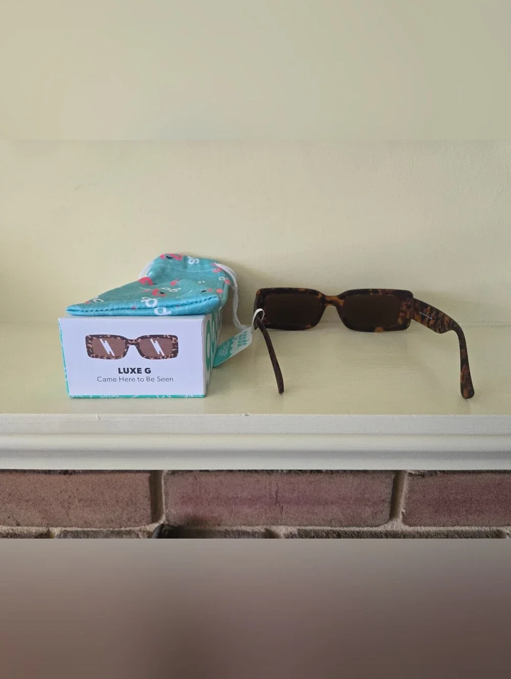 NEW Goodr Luxe G Came Here To Be Seen Tortoise Brown Square Sunglasses